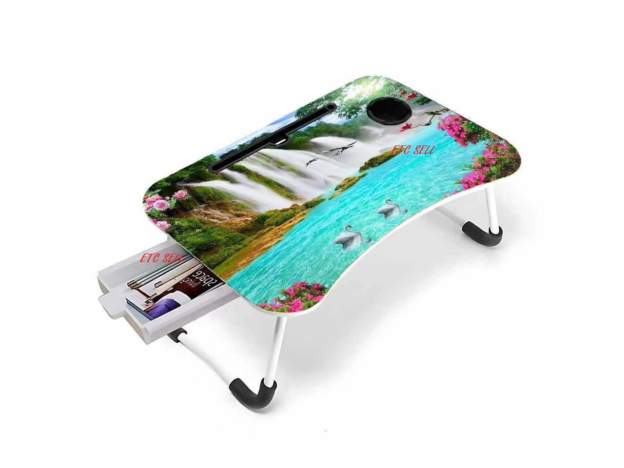 Hill mounted baby table hill