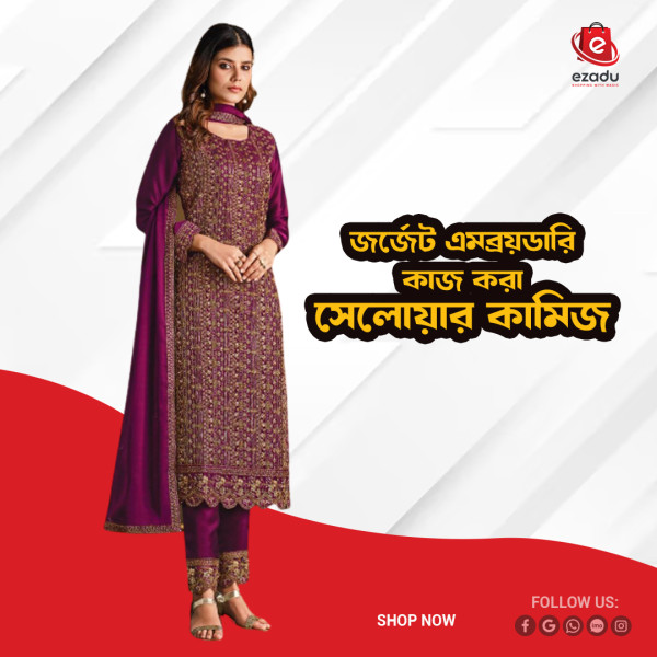 Georgette embroidery work Free Size Salwar kameez suits For women GK040 466897161_BD-22467144,r