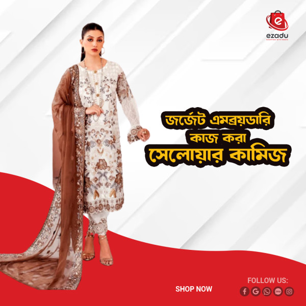 Georgette embroidery work Free Size Salwar kameez suits For women GK044 466897161_BD-2246714loi